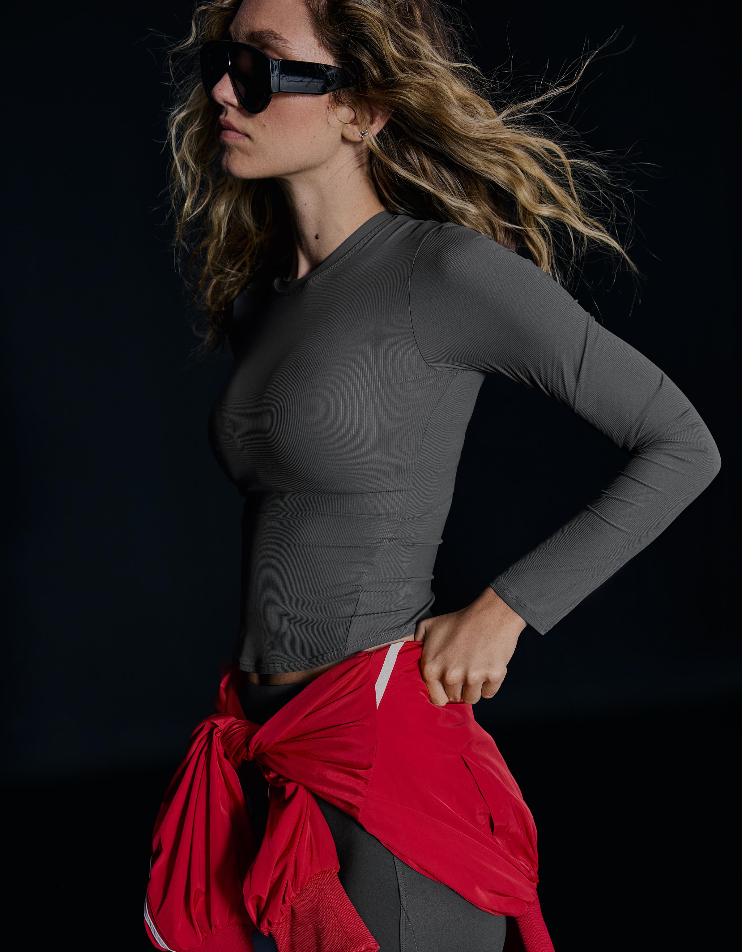 Technical long sleeve breathable & quick-dry T-shirt — Graphite