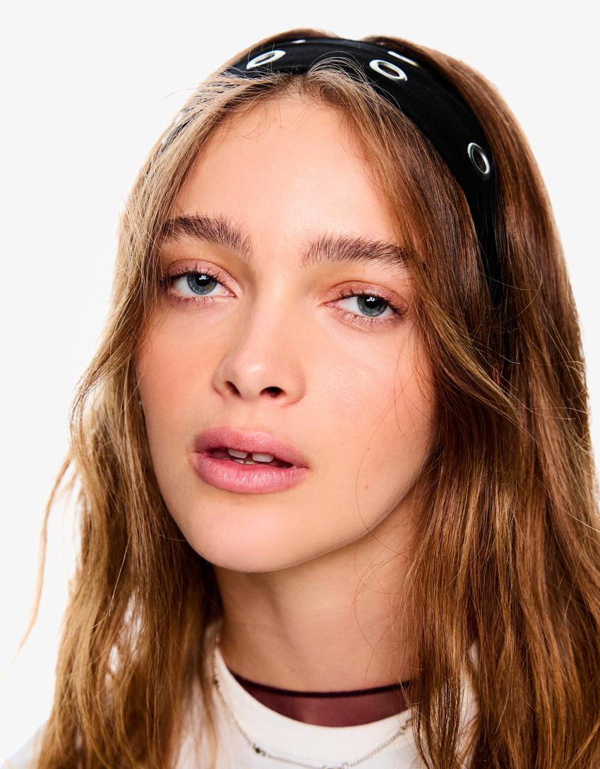 2-Pack haarbanden met studs-Grijs