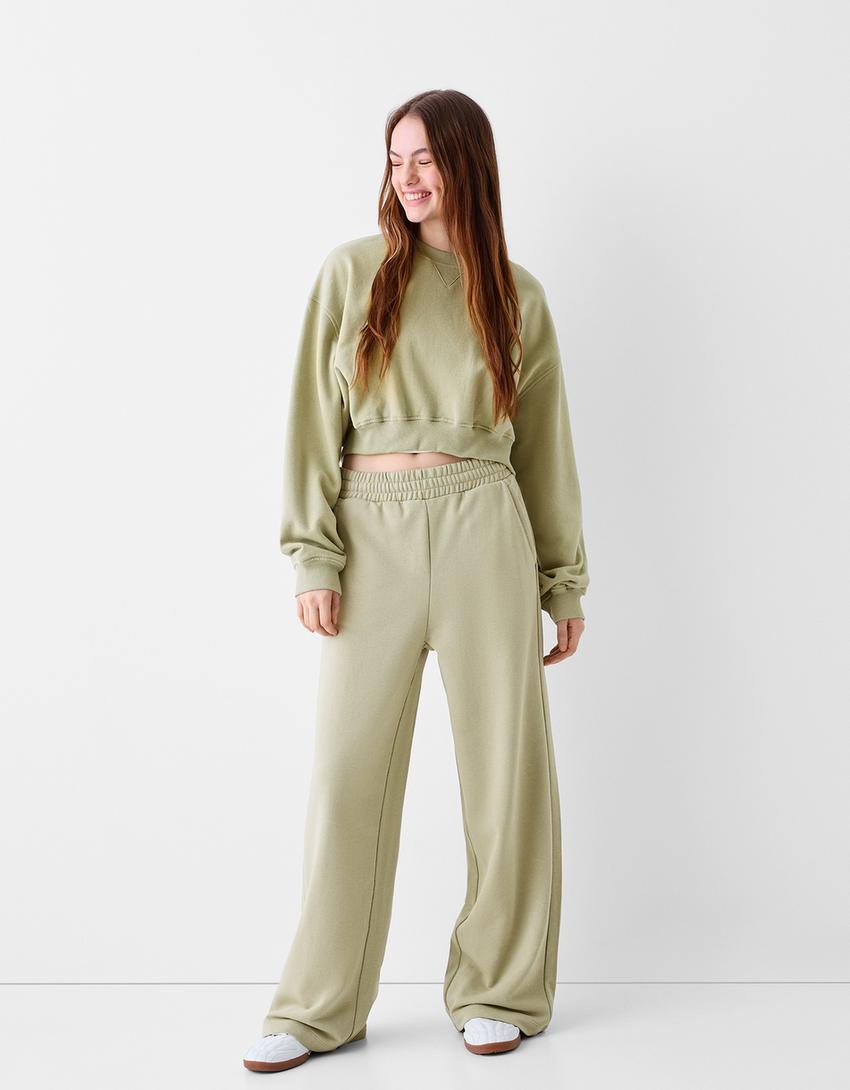 سويت شيرت كروب-كاكي-3