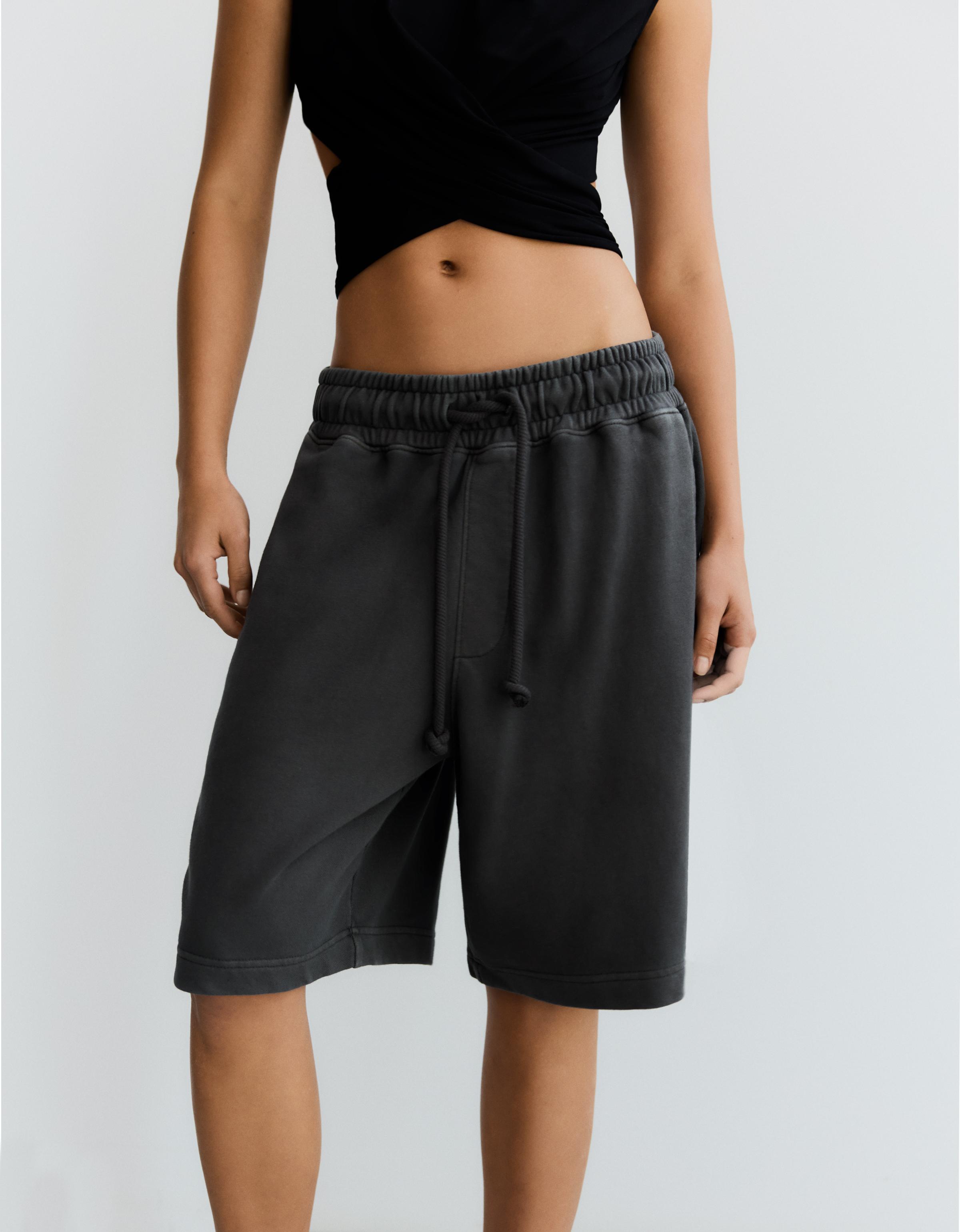Jogger Bermuda shorts — Grey