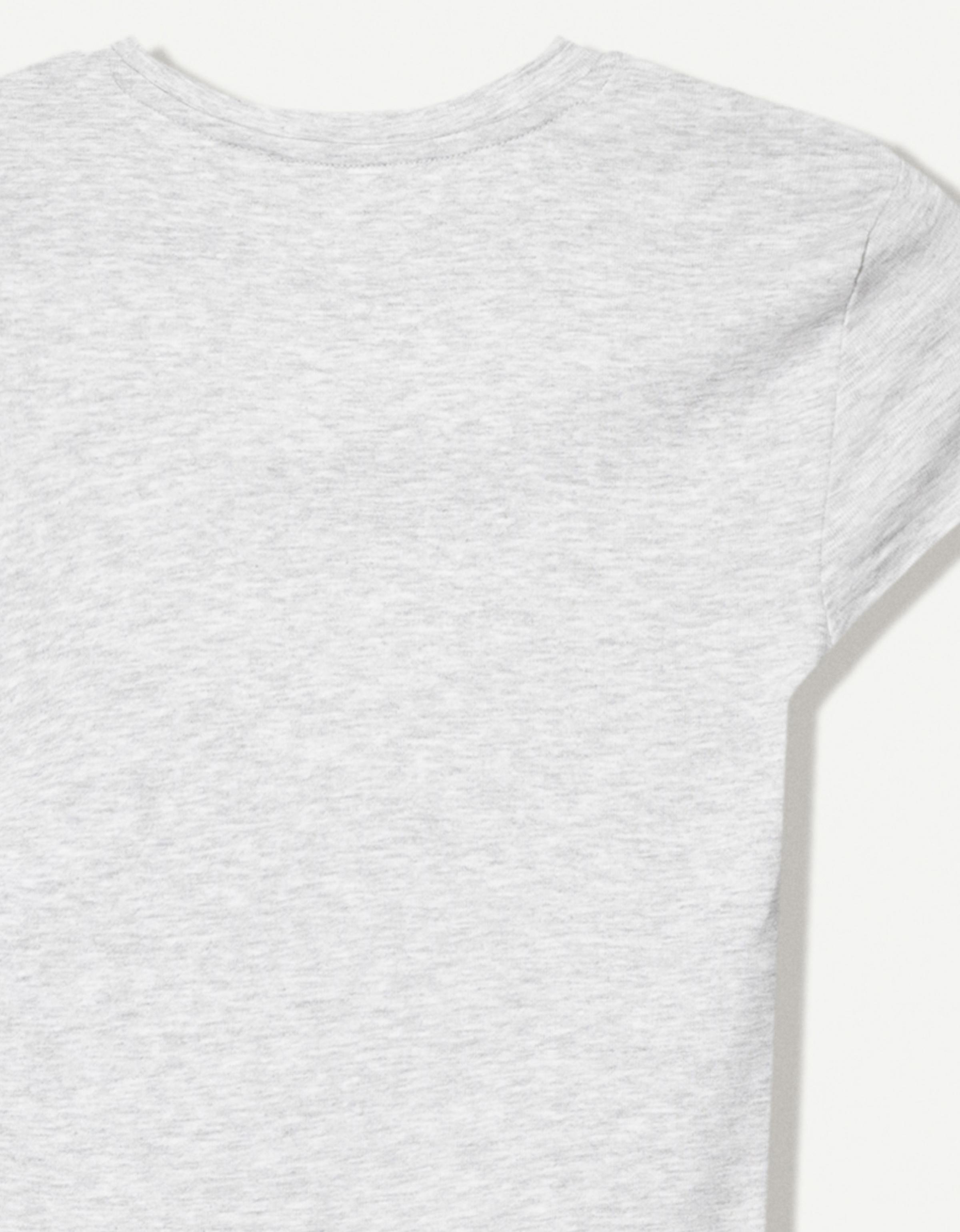 Bershka Kısa kollu bisiklet yaka tişört görsel 6