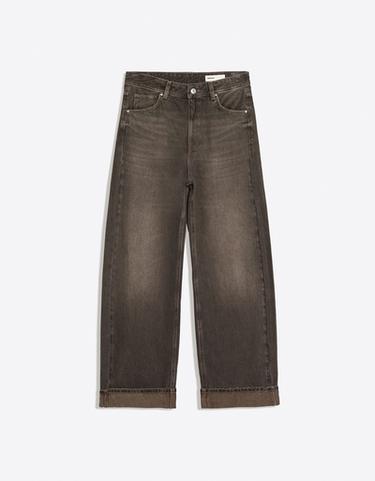 Ripped balloon fit jeans with back buckle — Black 6