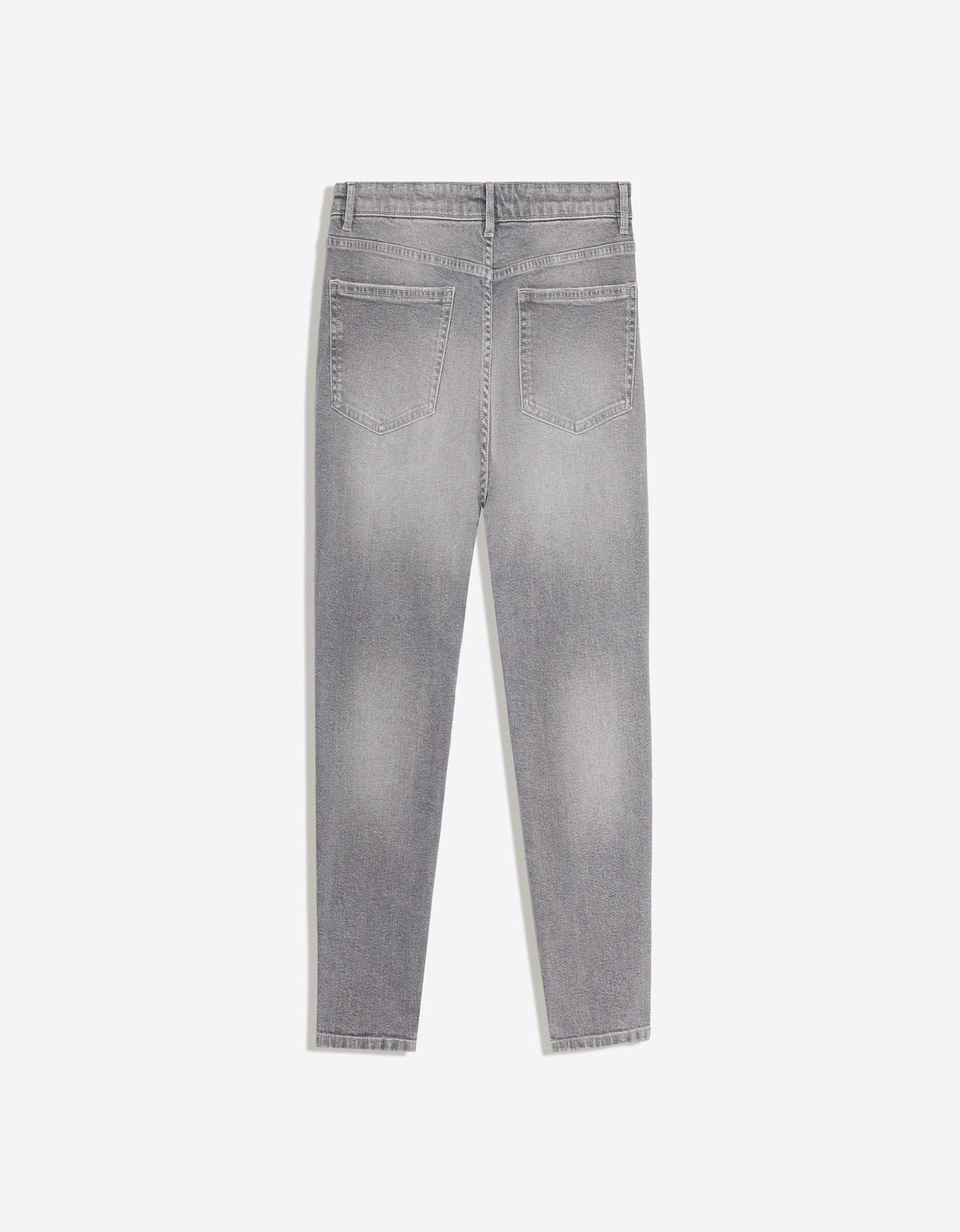 Ripped carrot fit jeans — Grey