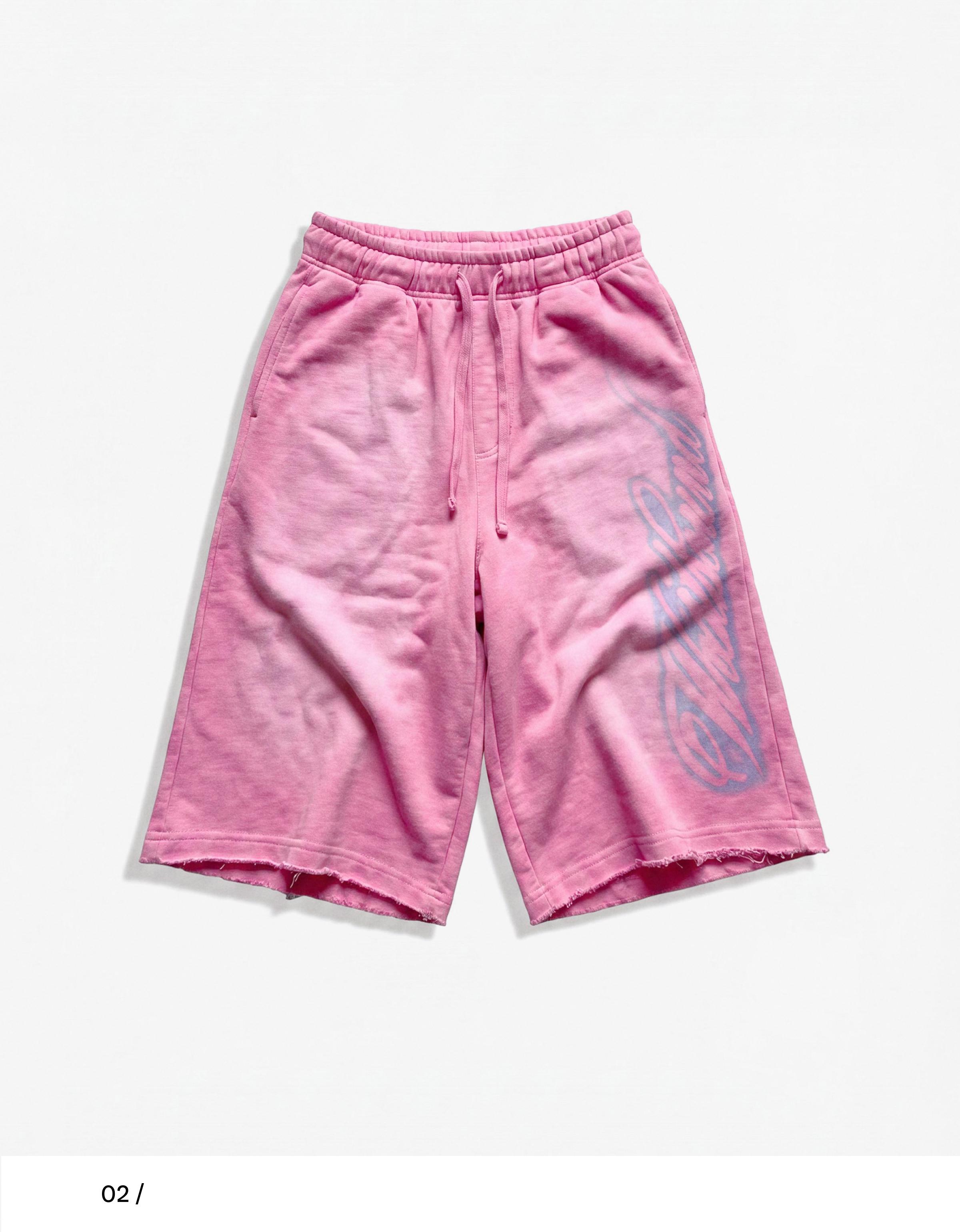 Jersey jort Bermuda shorts — Pink