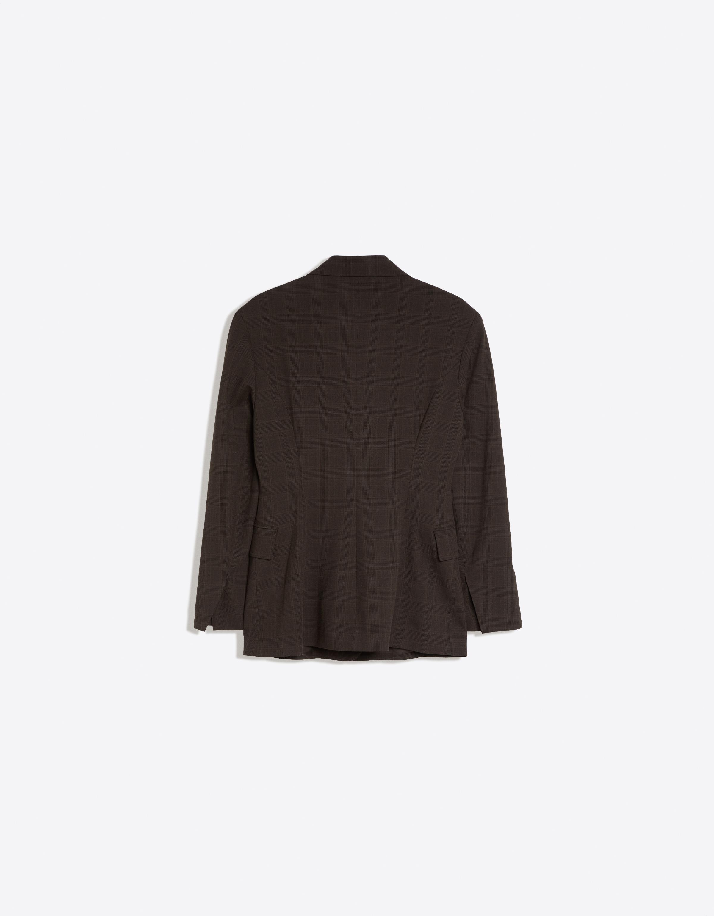 Tailored check blazer — Brown