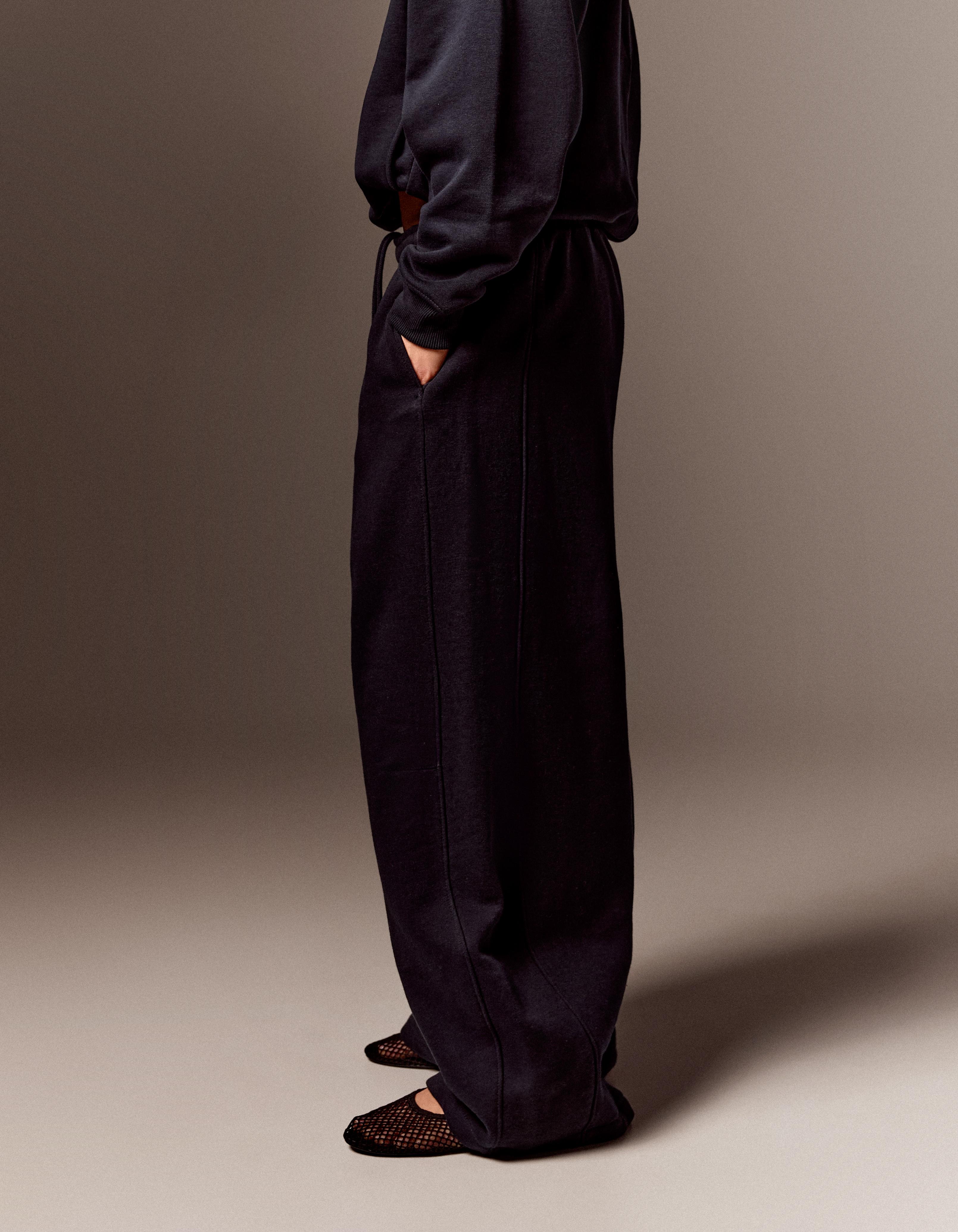 Plush parachute trousers — Navy