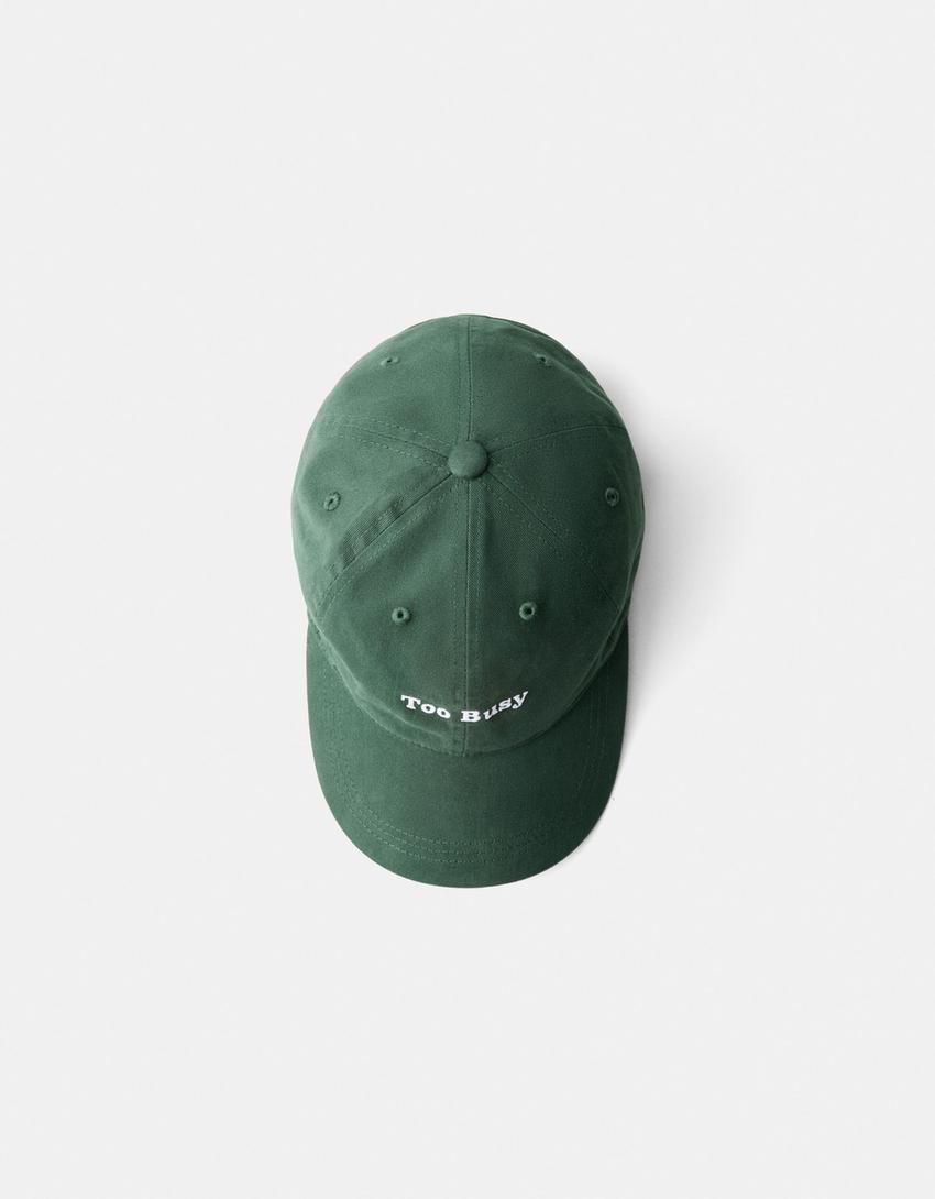 Geborduurde pet-Groen