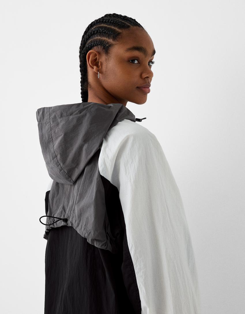 Casaco técnico canguru capuz-Preto-5