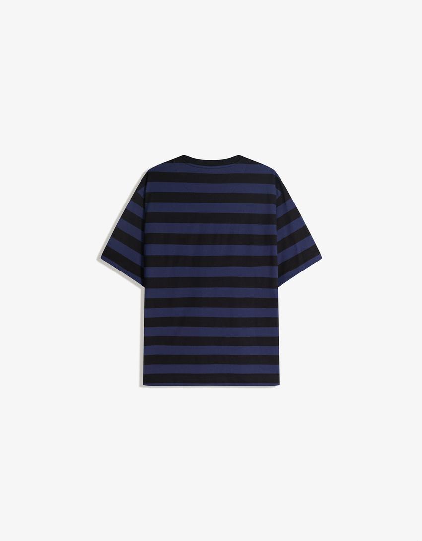 Solo Leveling short sleeve print T-shirt-Dark blue