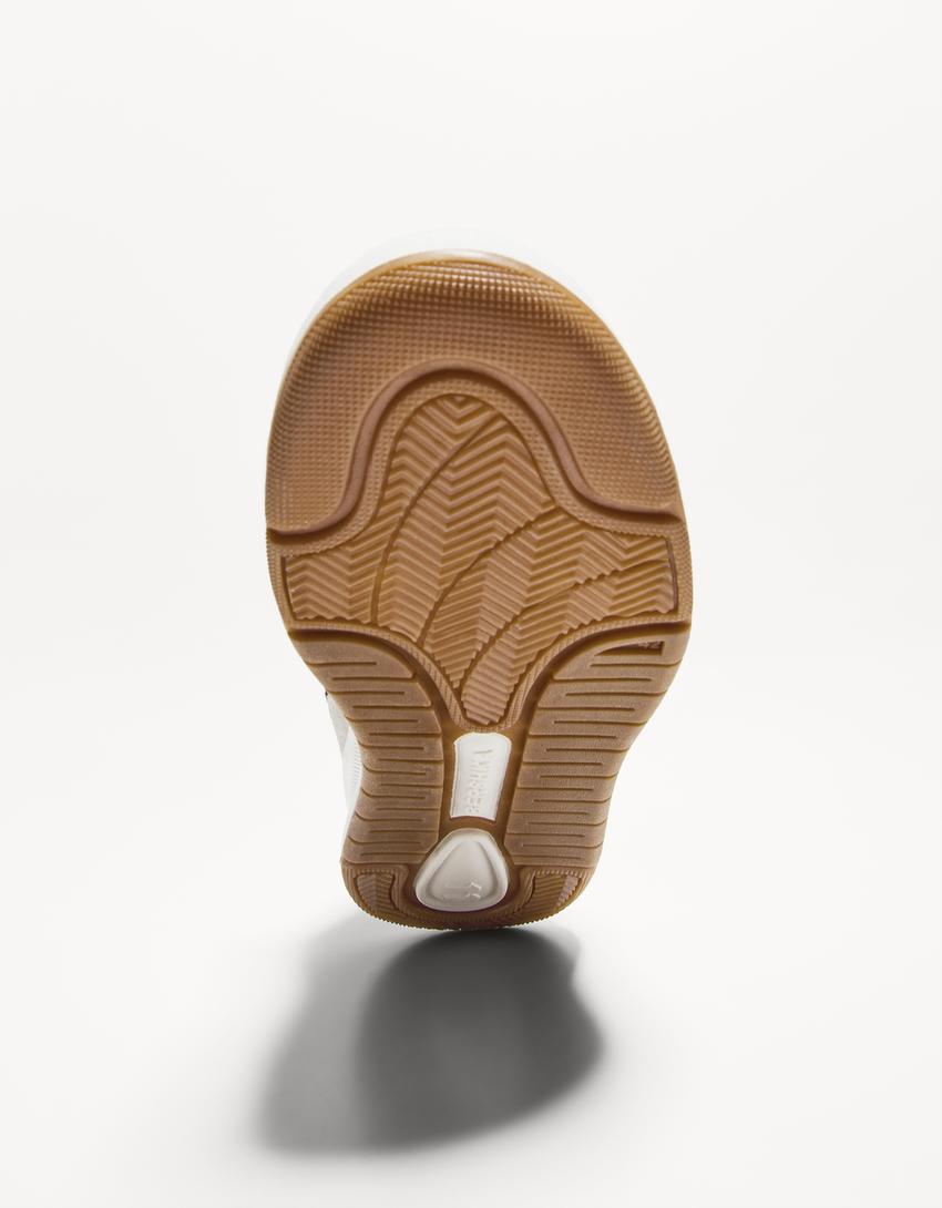 Multi-layered trainers-WHITE