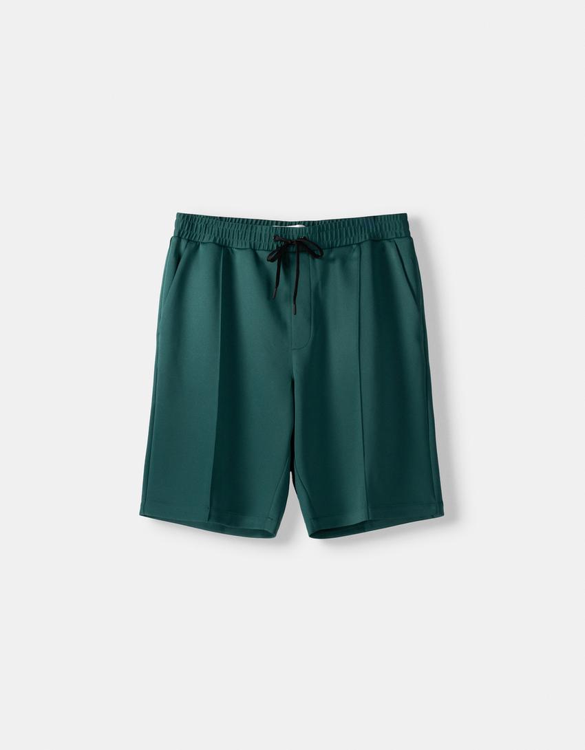 Bermudas jogger interlock-Verde-4