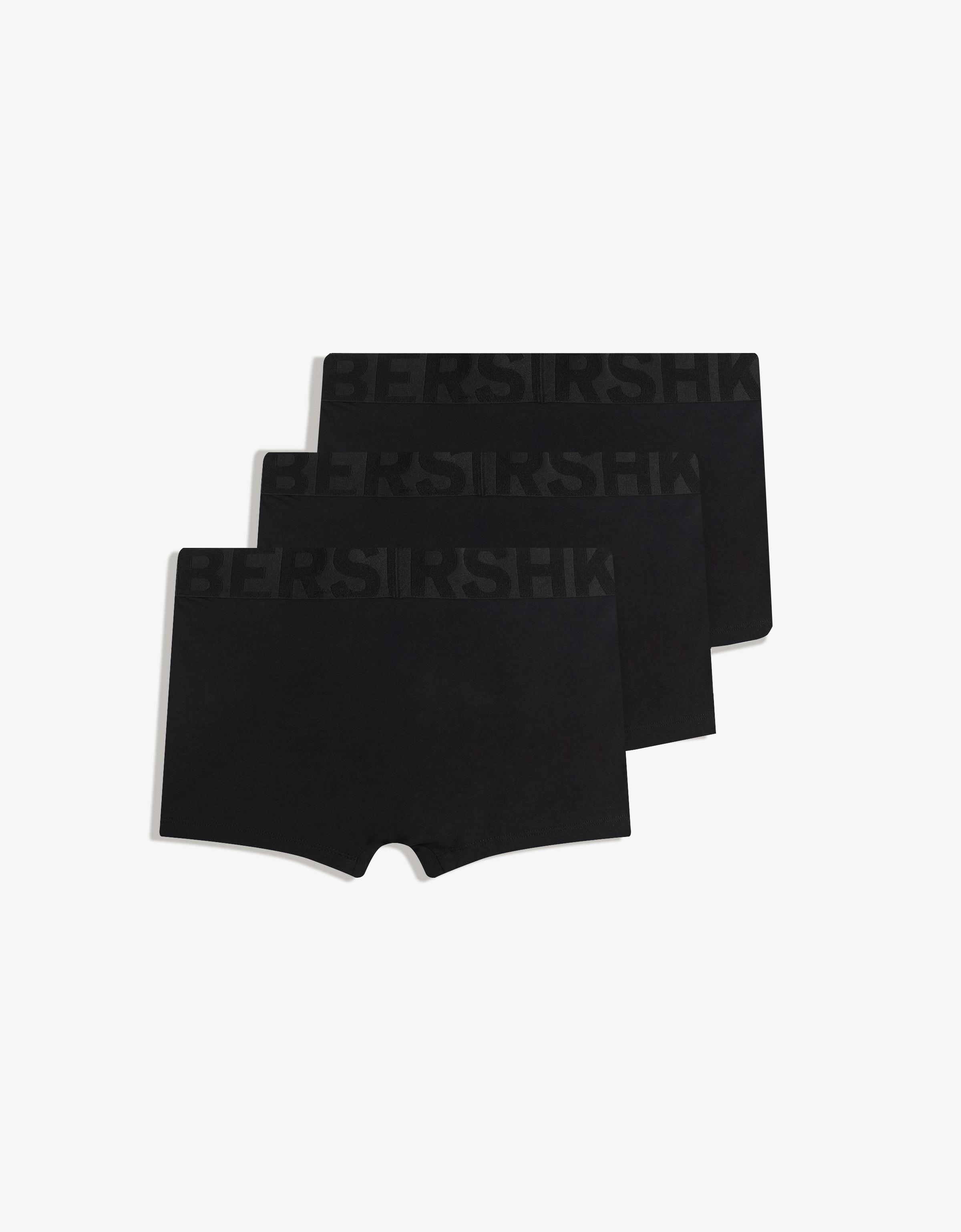 Pack of 3 wide waistband boxers — Black