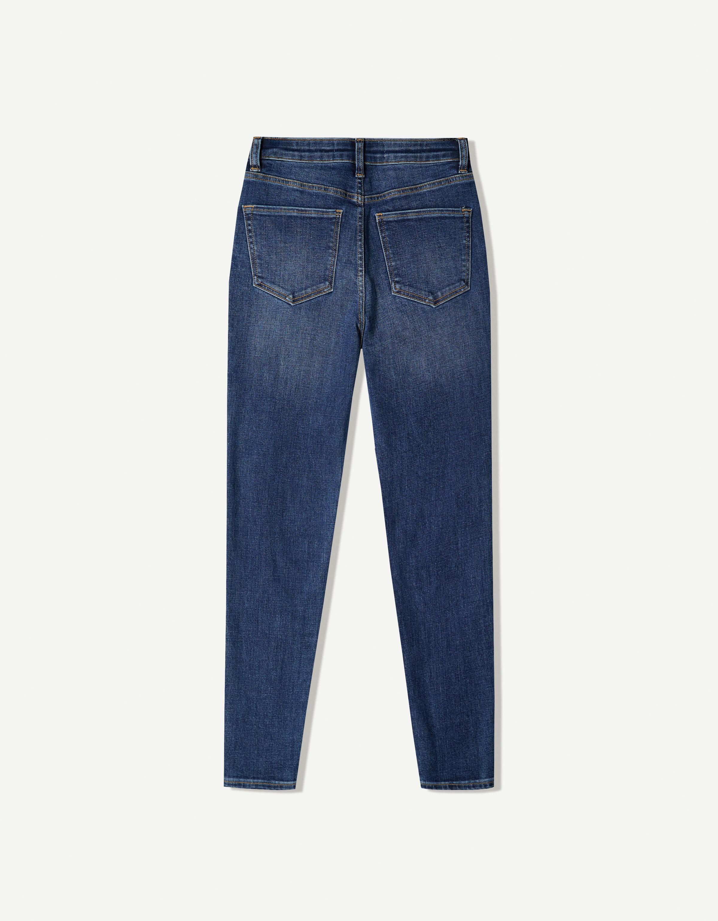 Super high waist skinny jeans — Blue