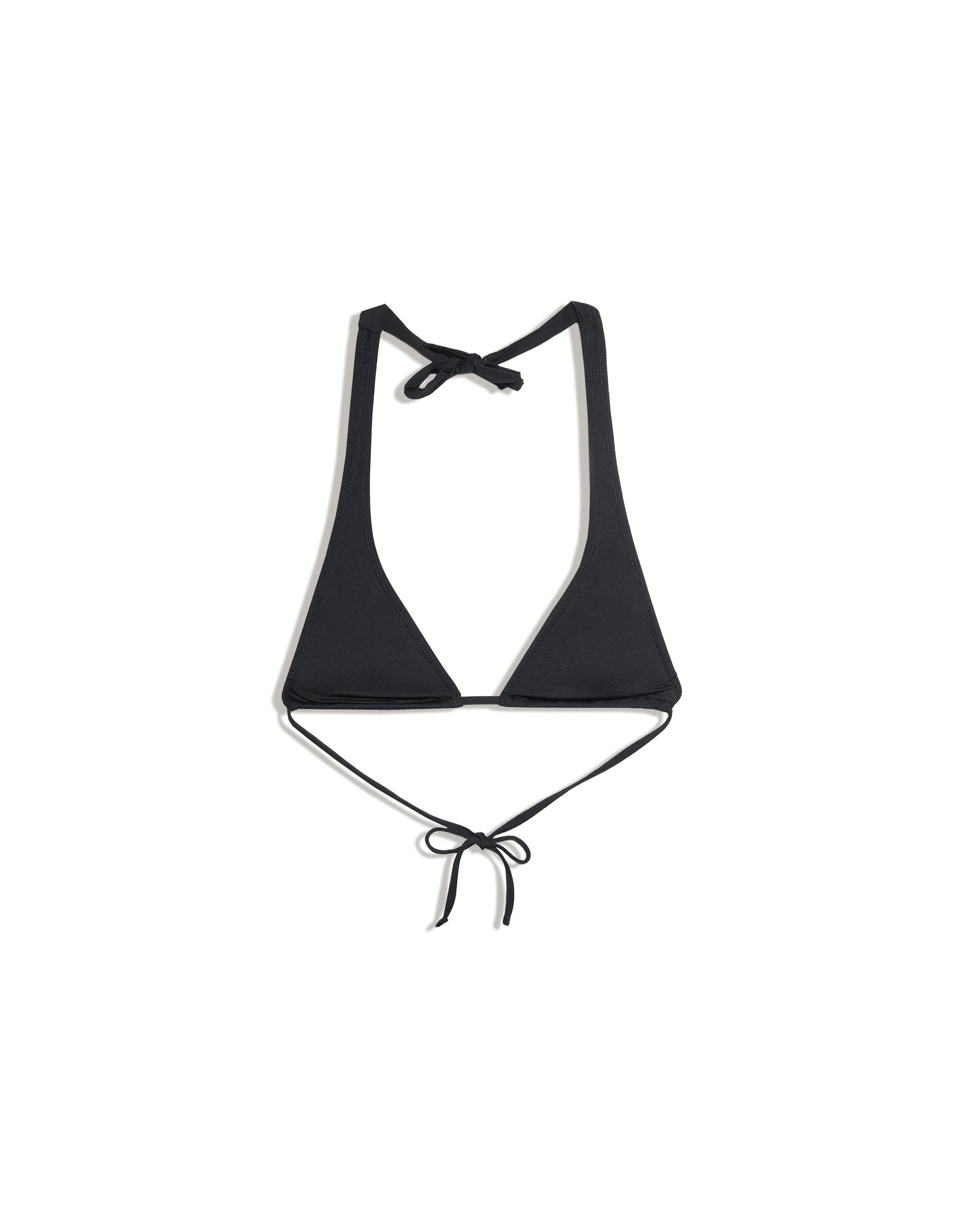 Halter bikini top — Black
