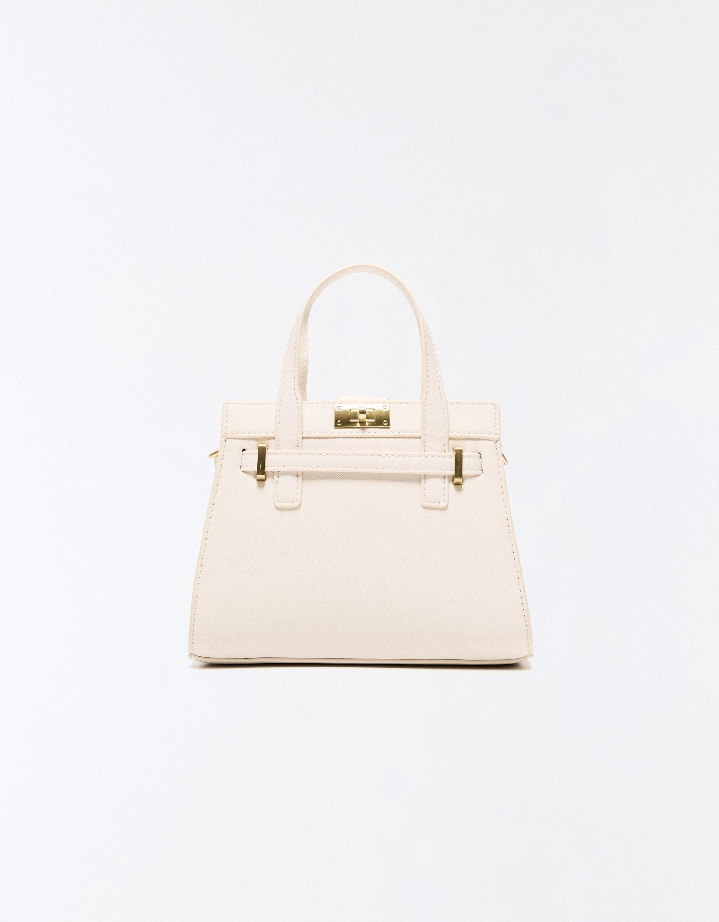 Textured minaudière — Off white