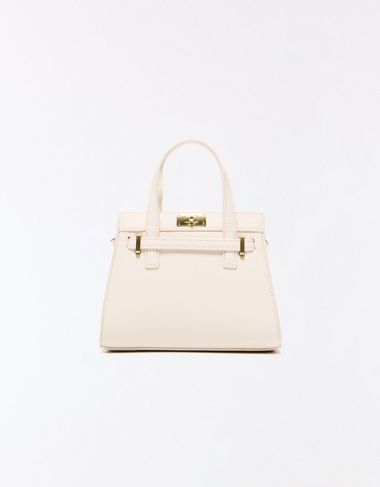 Textured minaudière — Off white