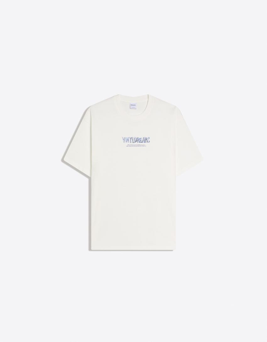 Short sleeve print T-shirt-White
