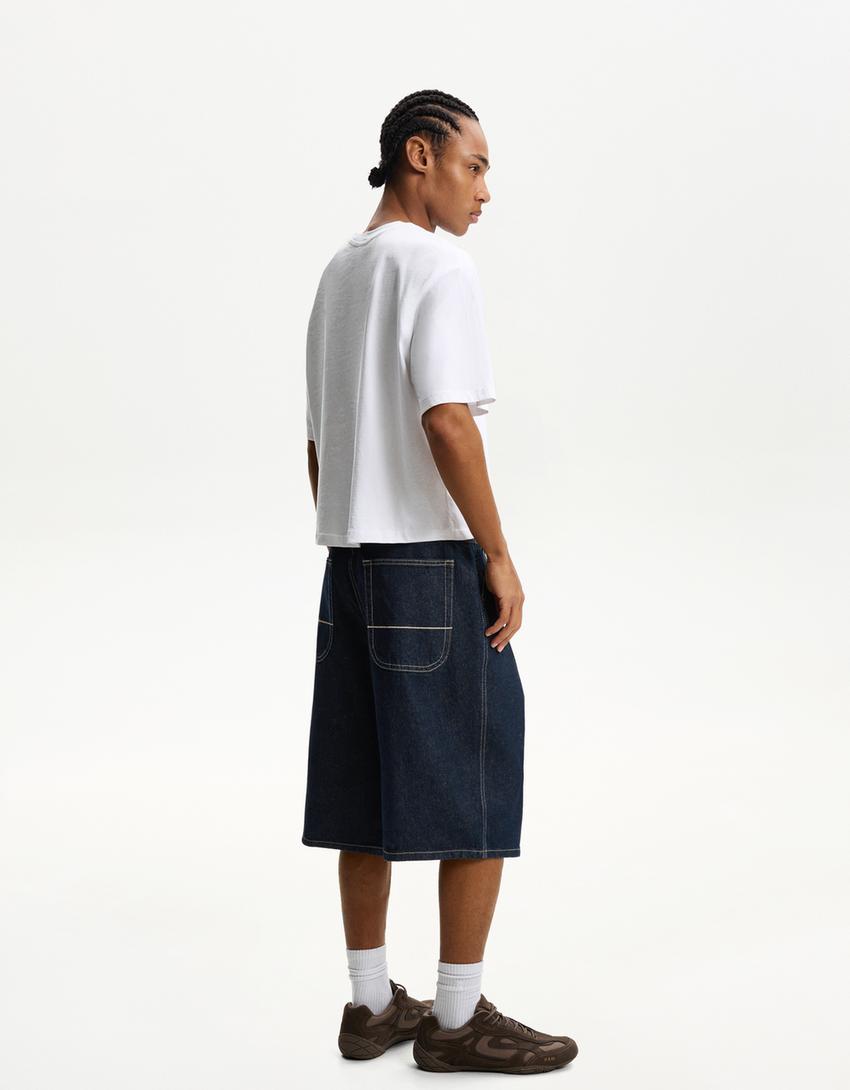 Skater-Denim-Bermudas-Marinenblau-1