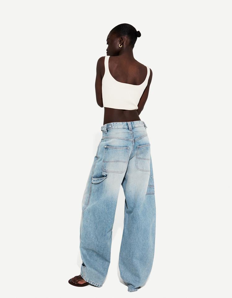 Ayarlanabilir, balloon fit, carpenter jean