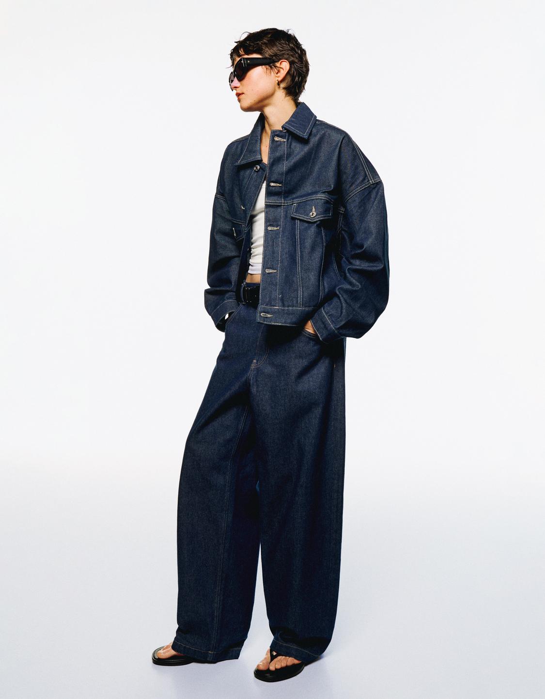 Denim trucker jacket