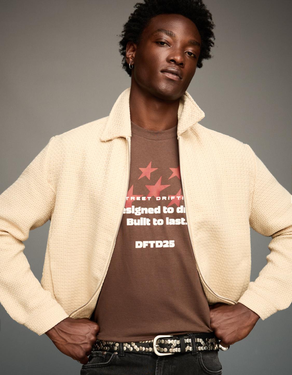 Rustic boxy fit jacket