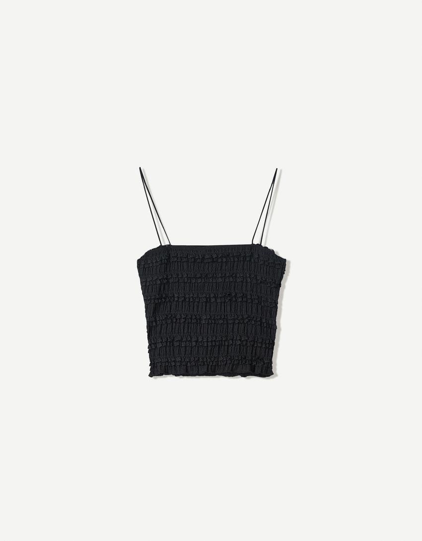 Bandeau met kant-Zwart