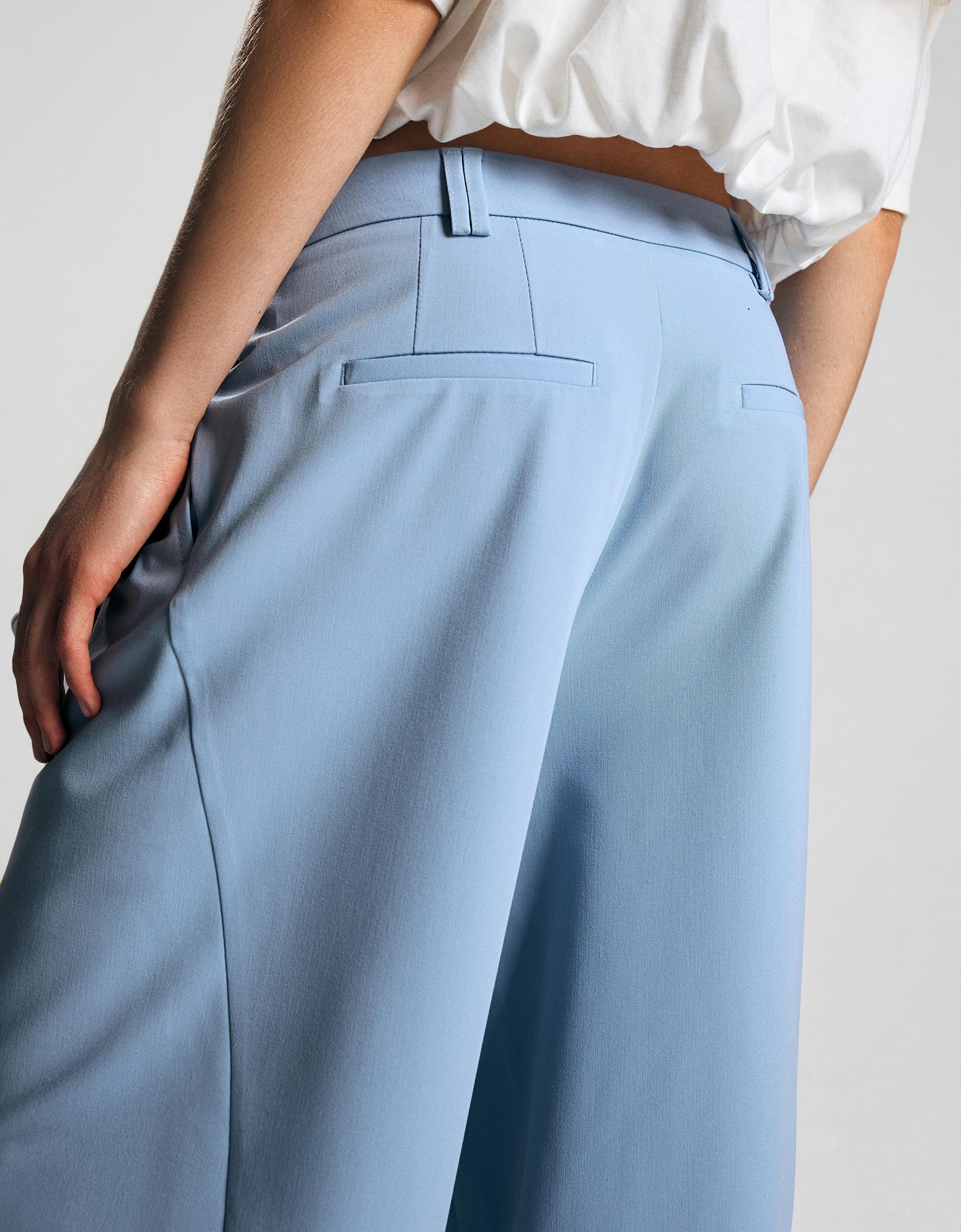 Çift kumaşlı hacimli pantolon - Görsel 138