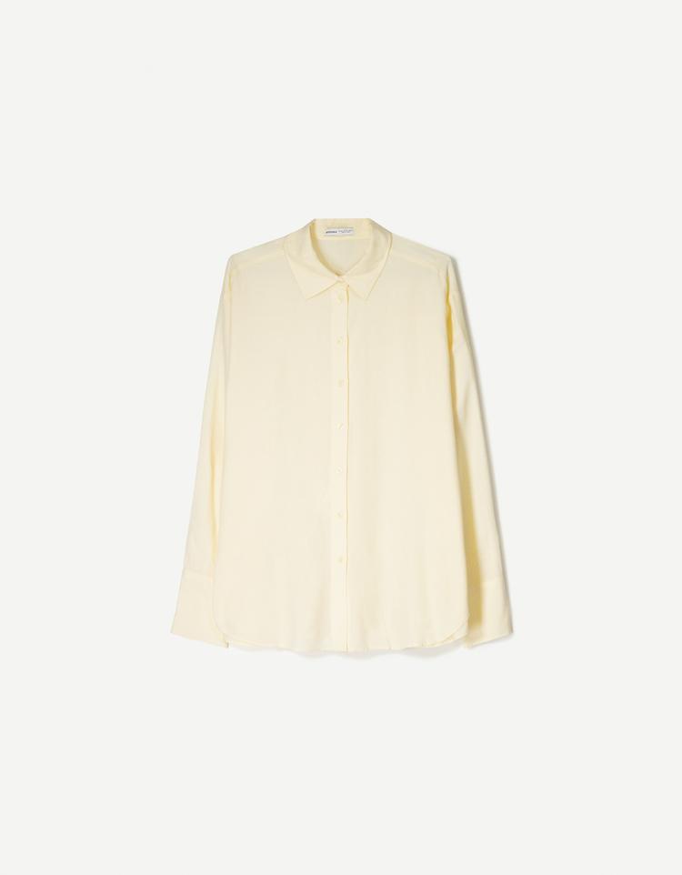 Long sleeve oversize linen shirt