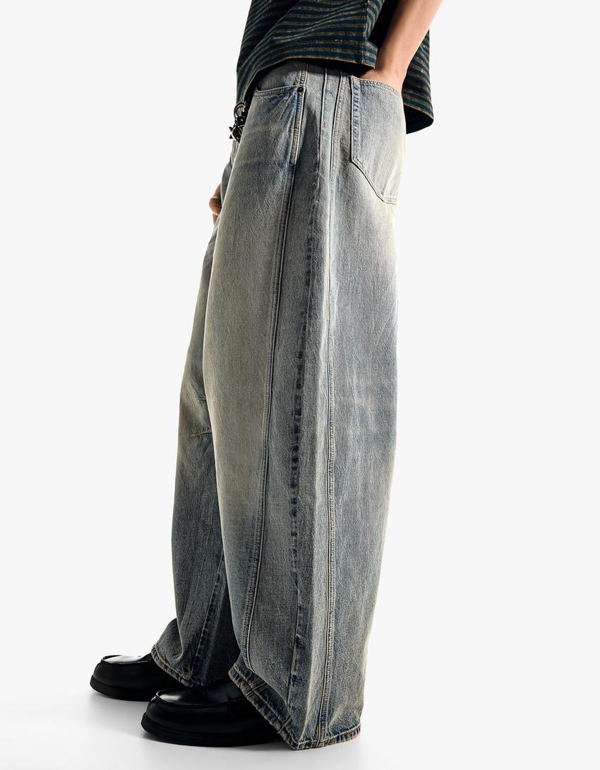 Barrel jeans-Light blue