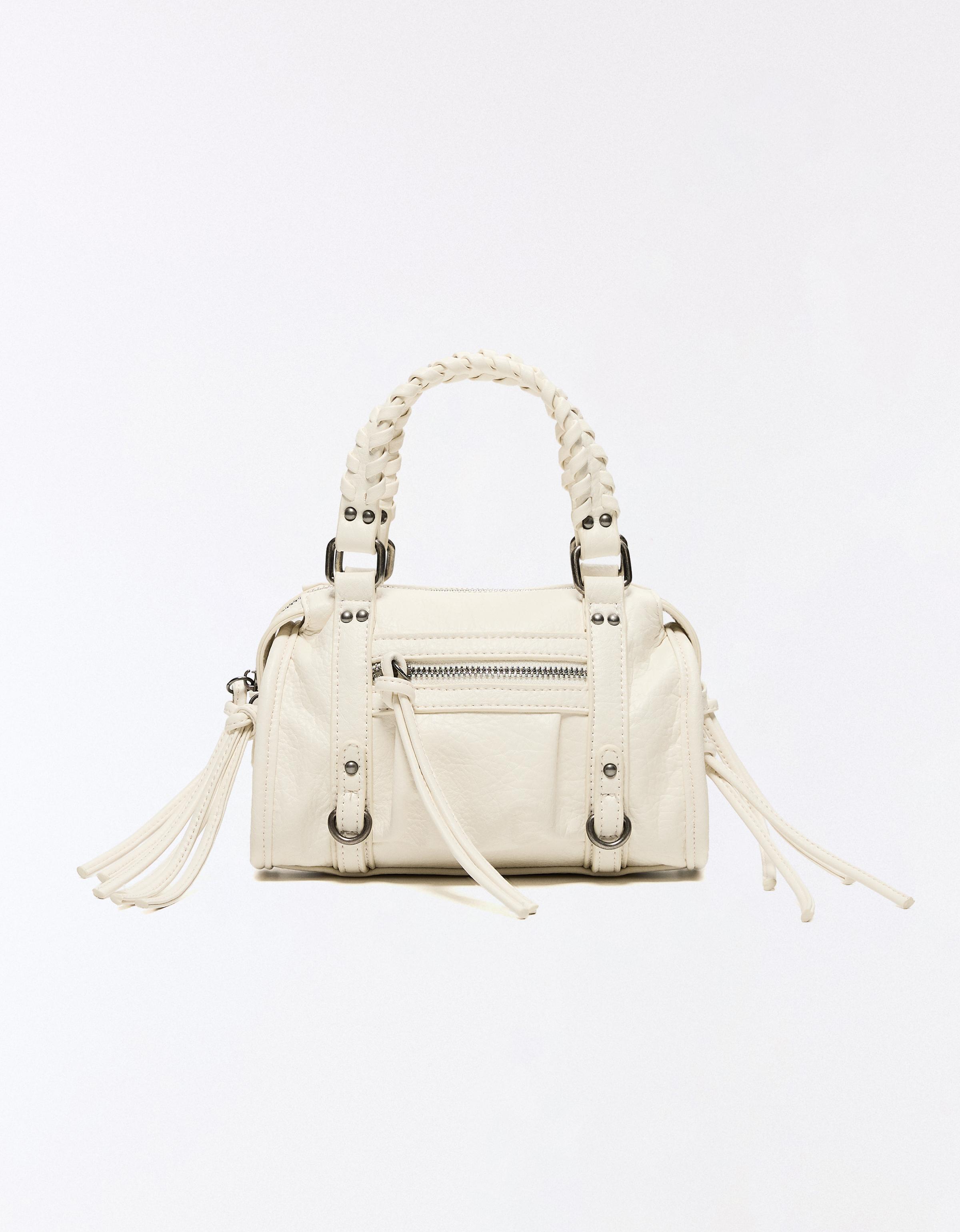 MINI BOWLING BAG — Off white