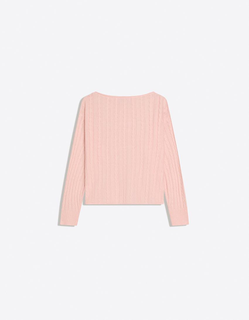 Braided jumper-Pink