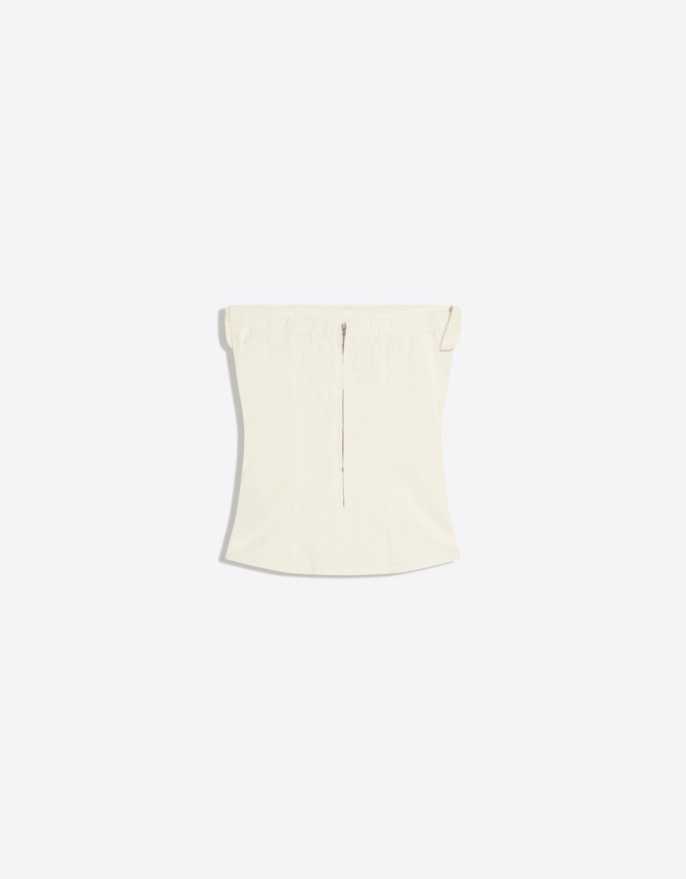 Denim bandeau top - Görsel 7