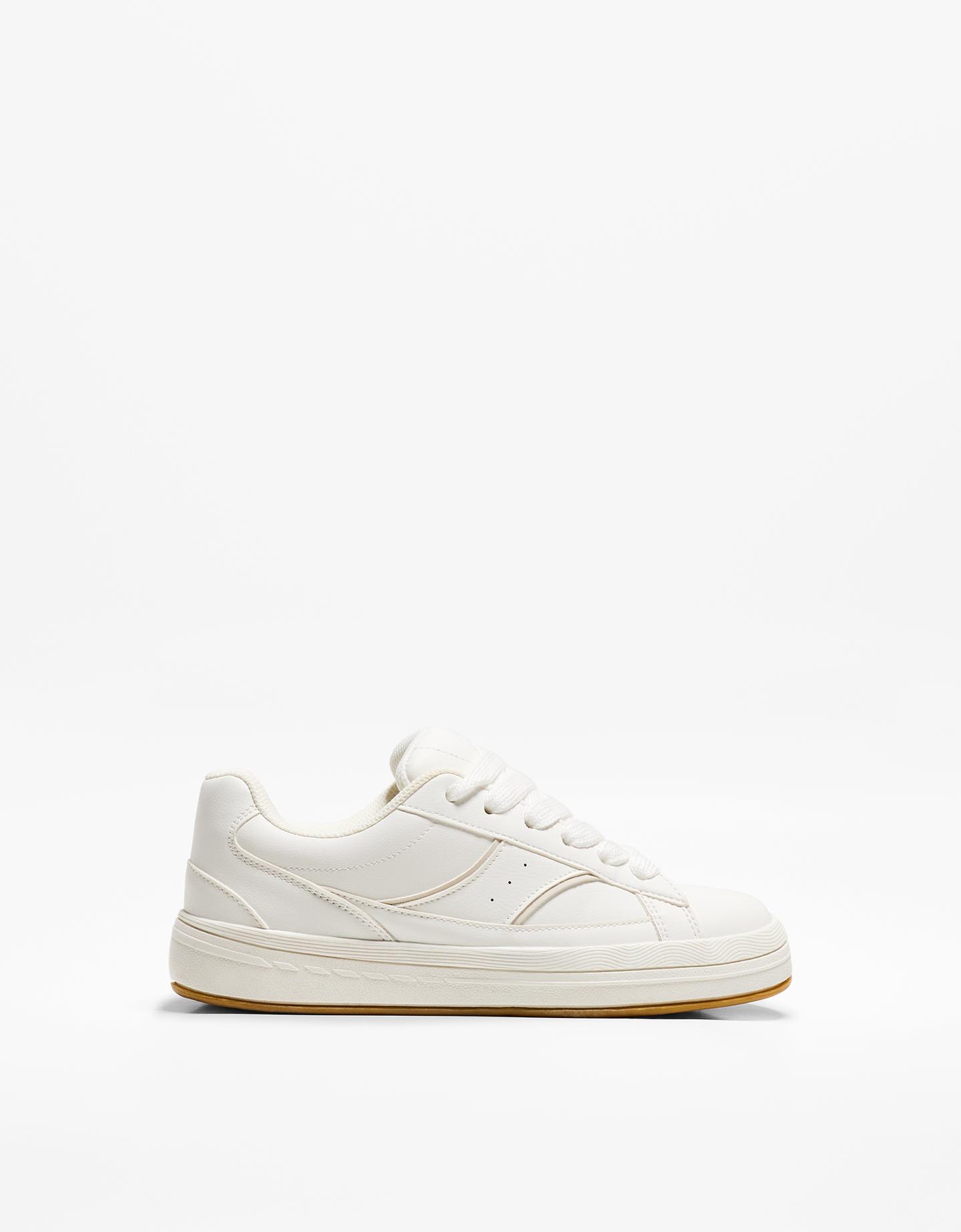 Bershka buty sportowe skater biały