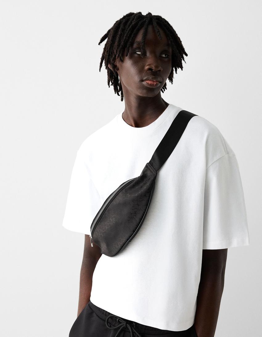 Sac banane technique imprimé-Noir-3