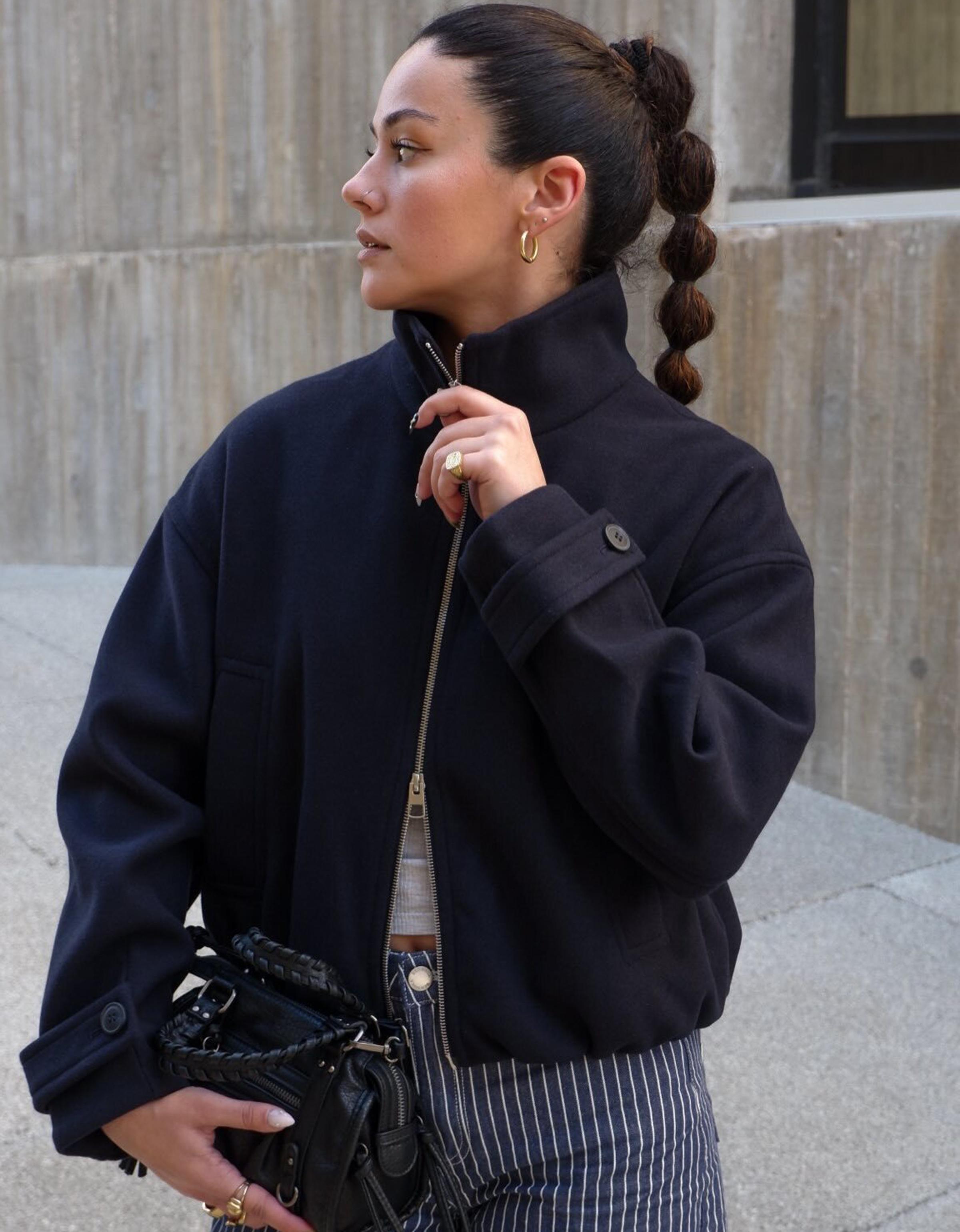 Soft touch jacket — Navy