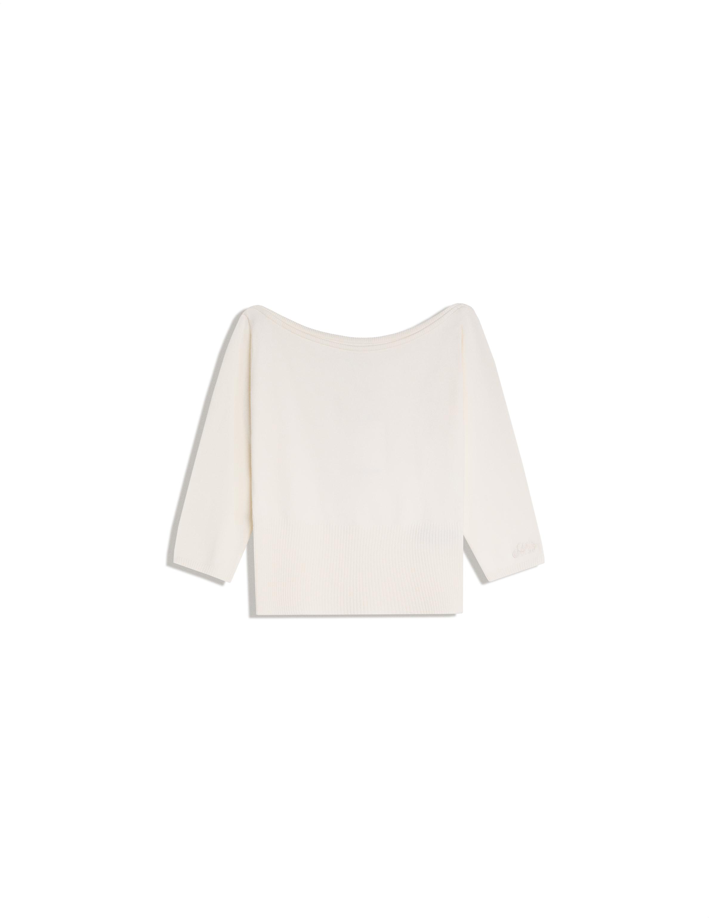 Boat neck jumper — Cream