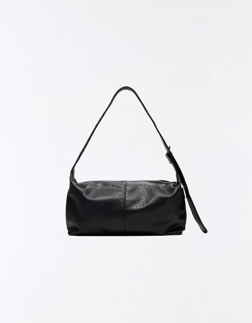 Rechteckige Beuteltasche-Schwarz