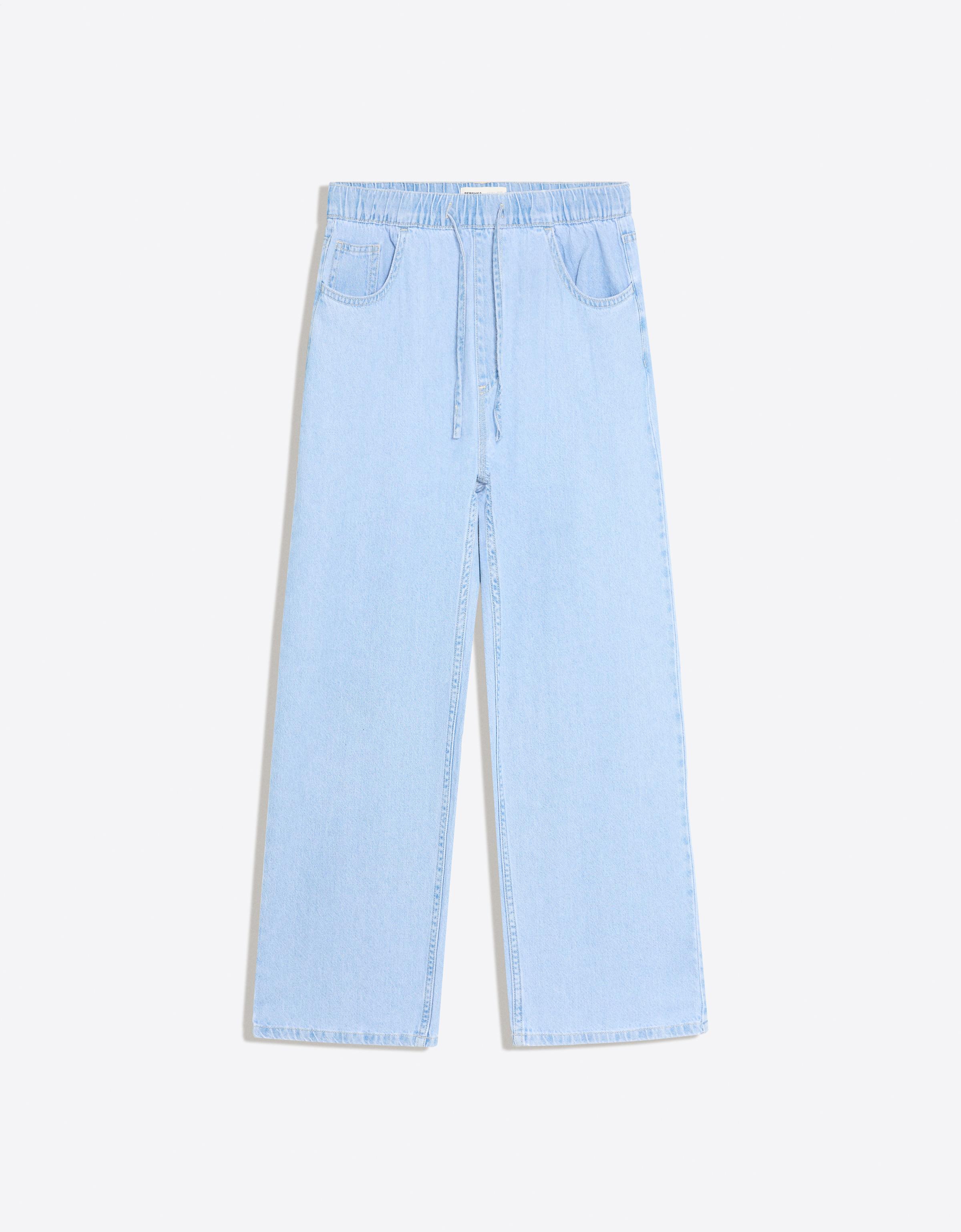 Straight jogger jeans — Light blue