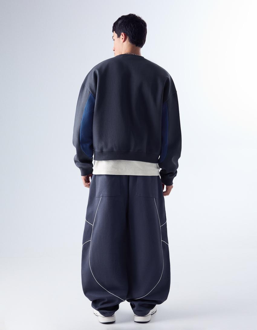 Balloon plush print trousers - Men | Bershka