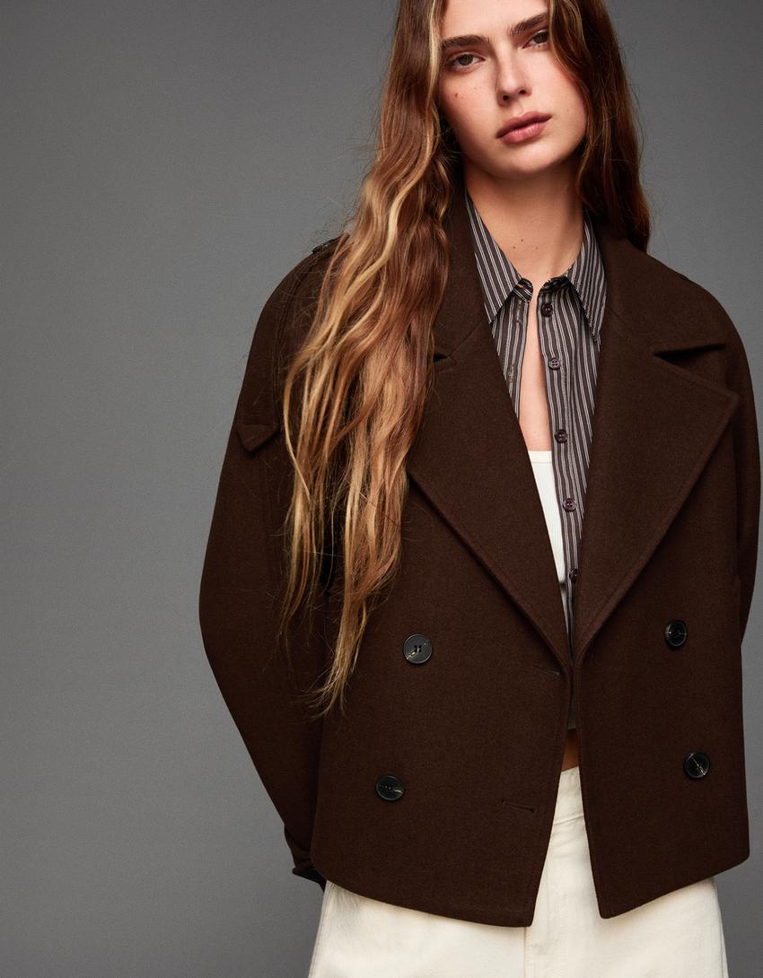 Soft trench coat-Brown