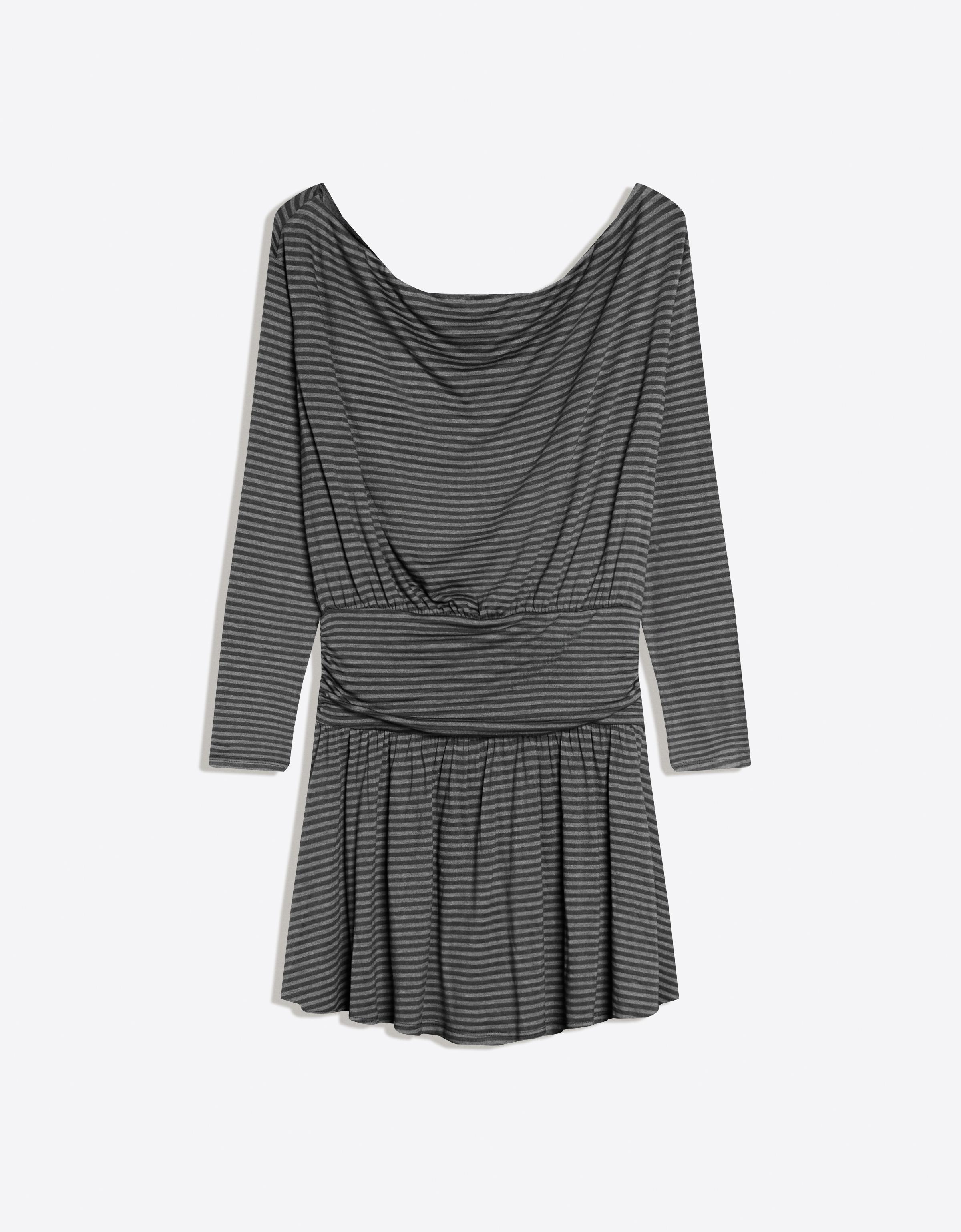 Kemerli uzun kollu mini elbise - Görsel 28