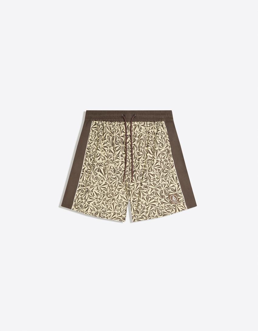 Badeanzug mit VOLCOM-Print-Braun
