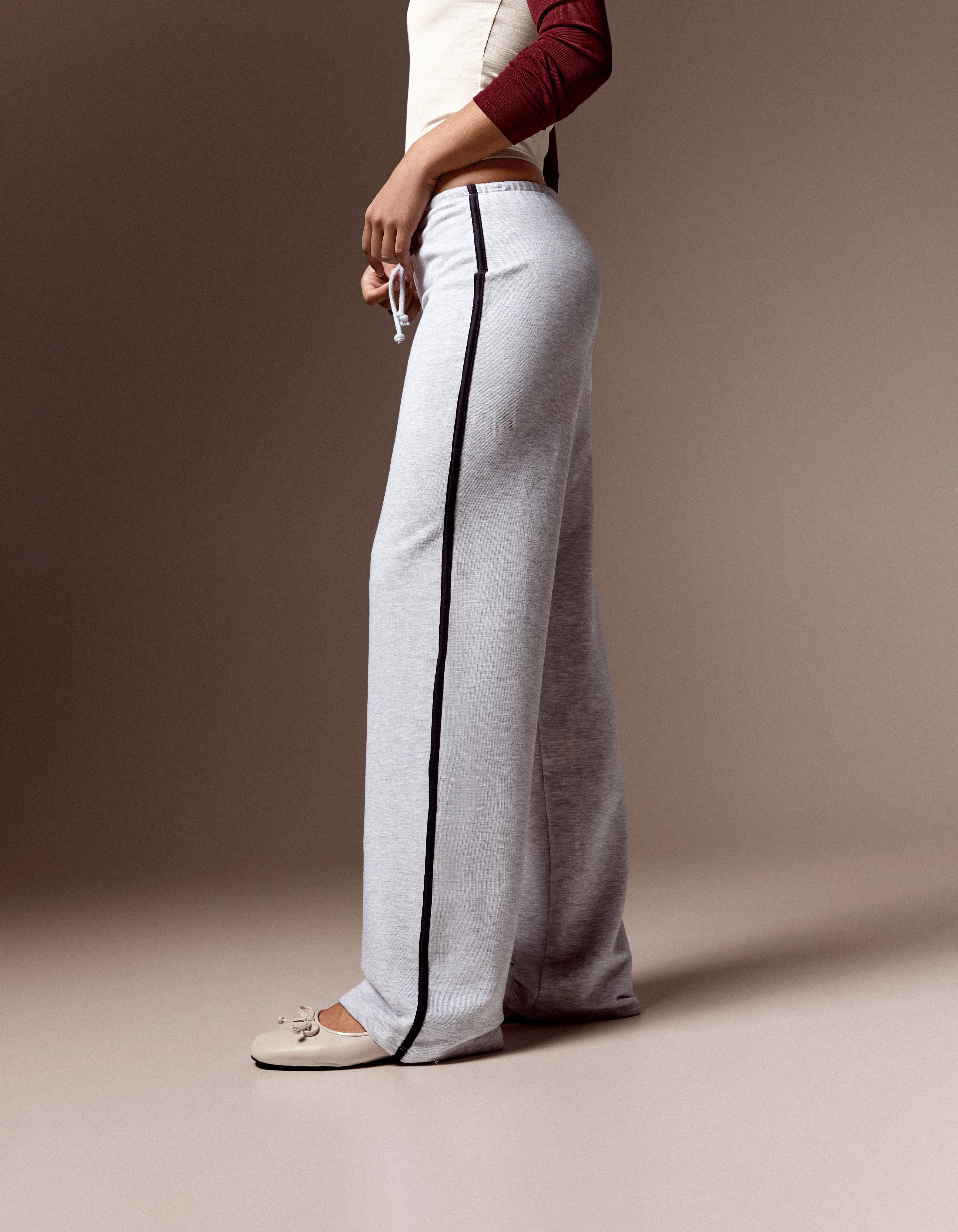 Side-stripe joggers — Grey