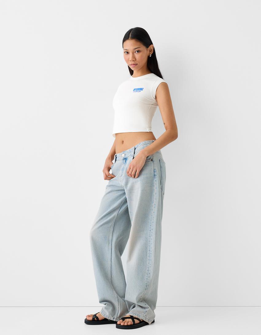 تيشرت بأكمام قصيرة وطبعة-كريمي-3