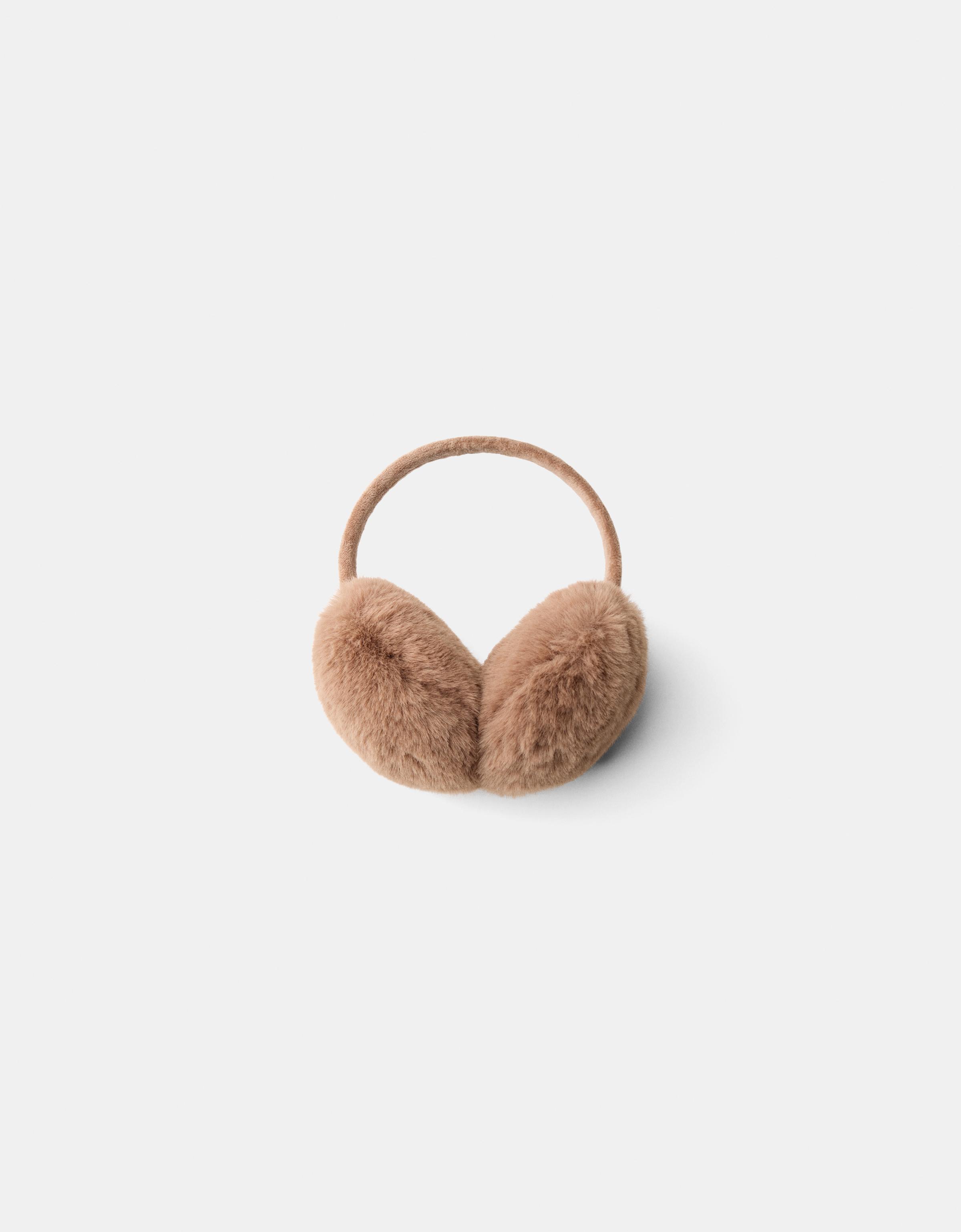 Cache-oreilles En Fausse Fourrure - Réglable, Doux Et Chaud - Pour Femmes Et Filles - Couleur Kaki