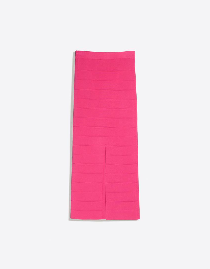 Midi skirt-Pink