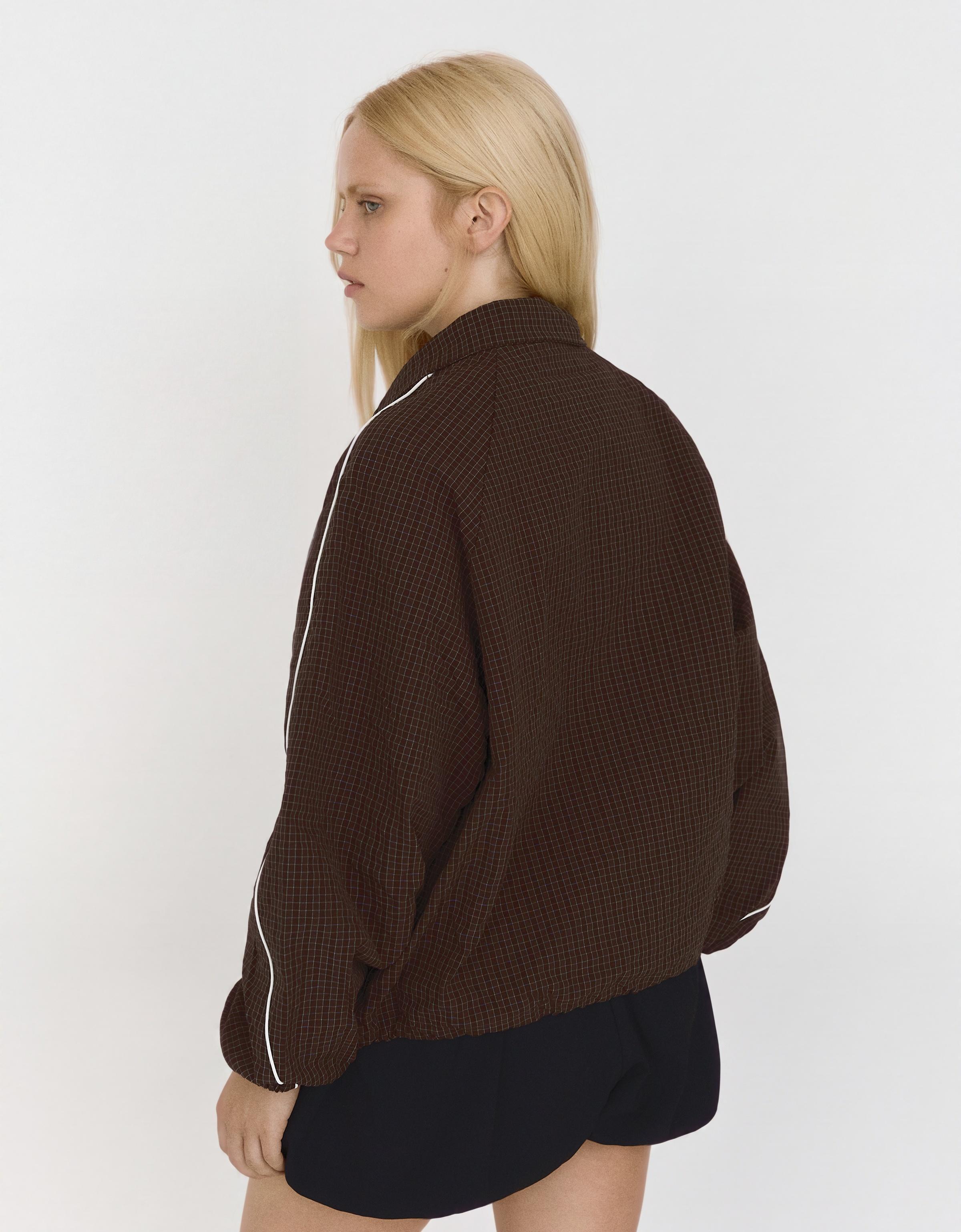 Contrast lightweight jacket — Brown