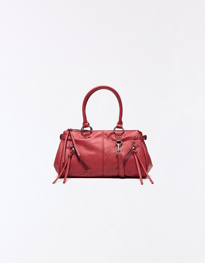 Zip-up bag-Red