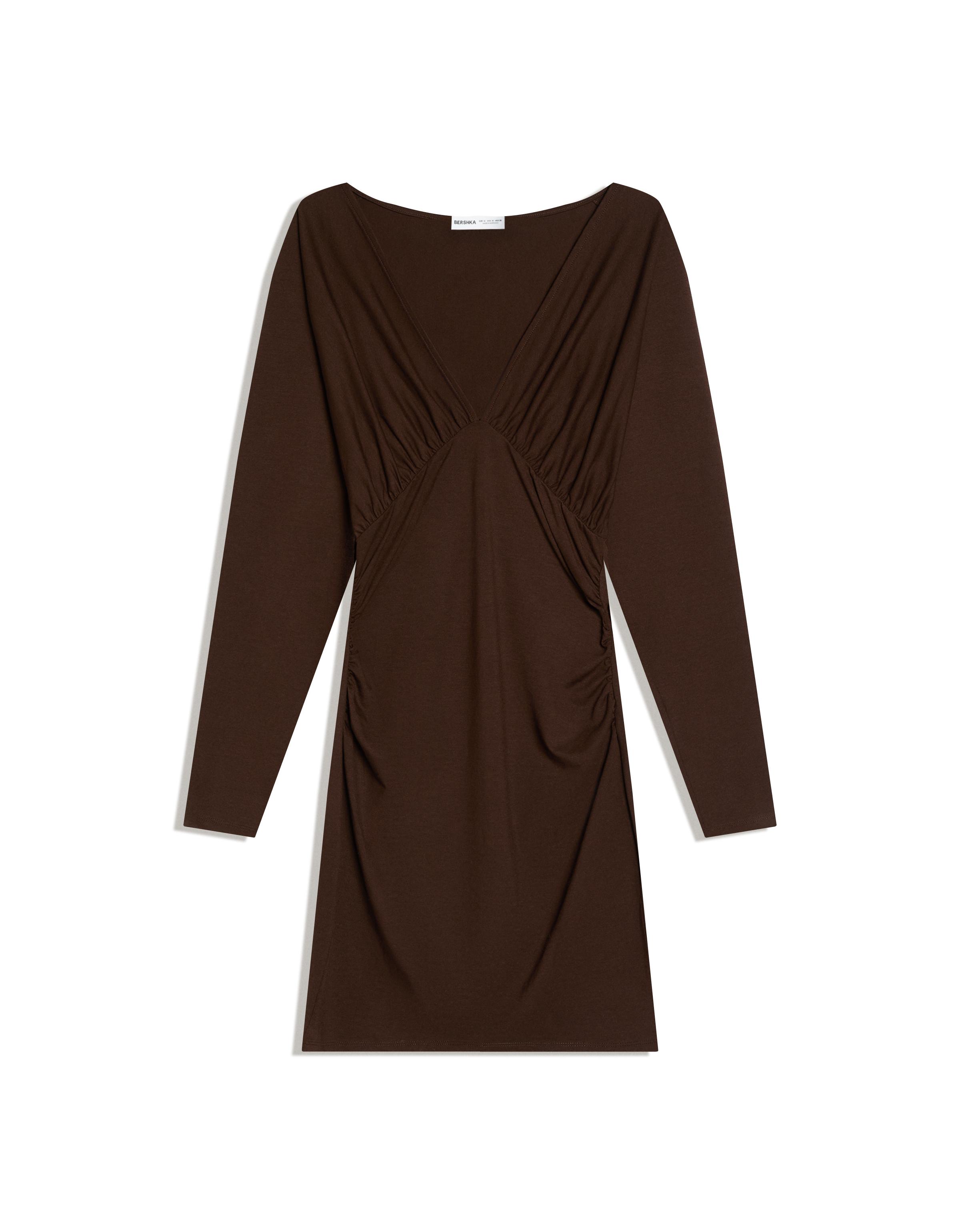 Büzgülü mini elbise - Görsel 31