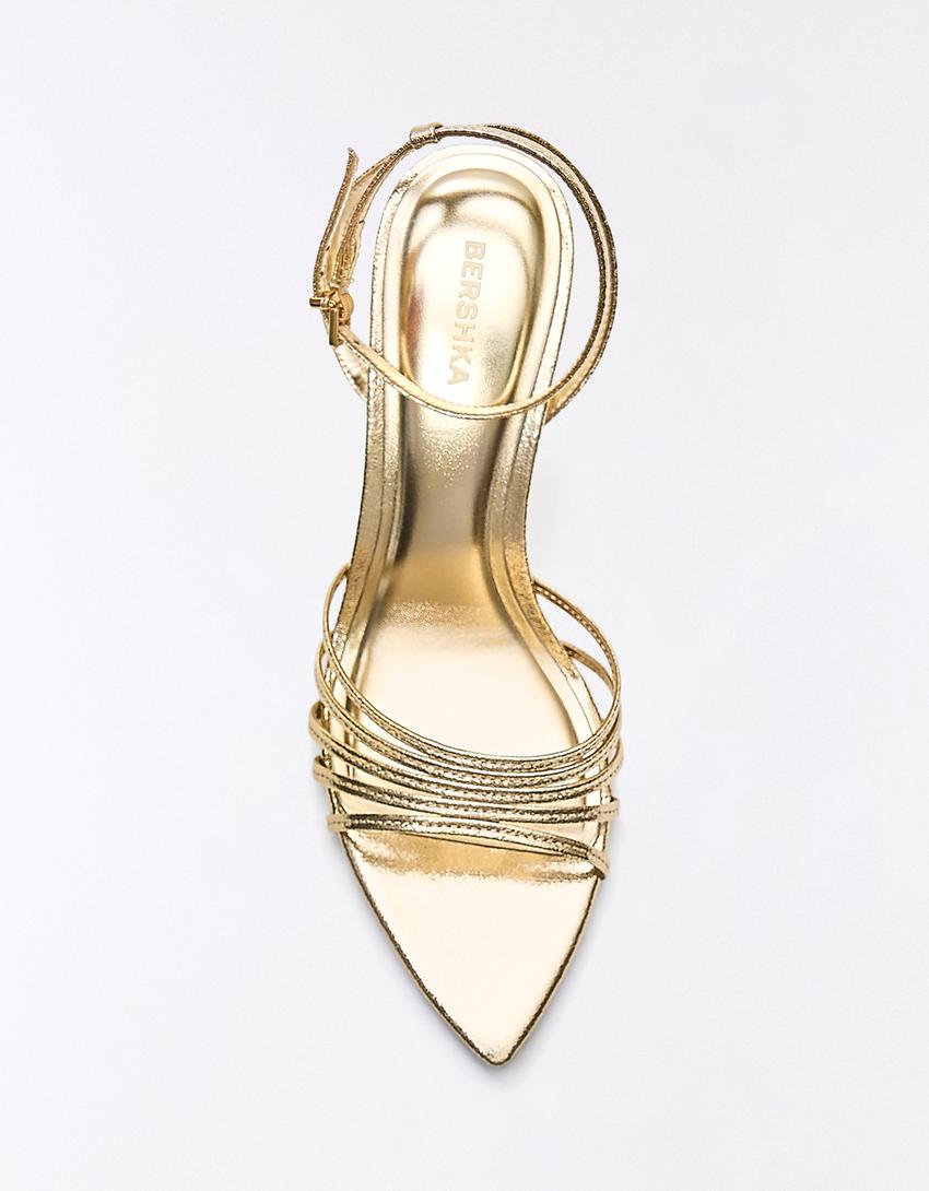 Multi-strap high-heel sandals - Women | Bershka